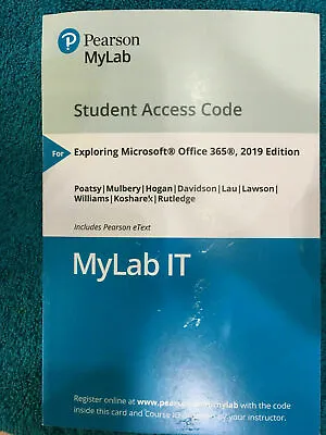 MyITLab With EText--Access Card--For Exploring  MyLab IT  Office 2019 • $169.98