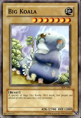 BIG KOALA IOC-004 UNL COMMON NM YuGiOh • £1.39