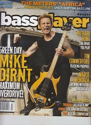 Mike Dirnt Bass Player Magazine Dec 2016 Green Day • $8.75