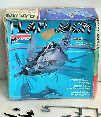 1973 Monogram Flap Jack Model Kit Plane  Snap Tite # 7503 Mattel - Incomplete  • $110