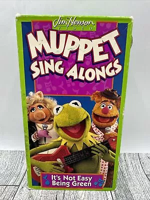 Muppet Sing Alongs 1994 Jim Henson It's Not Easy Being Green VHS Tape Kermit • $9.09