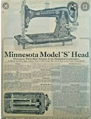 1911 Antique Minnesota Model S Sewing Machine Sears  • $400