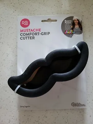 Wilton MUSTACHE Metal Cookie Cutter Comfort Grip -  Rosanna Pansino • $5.99