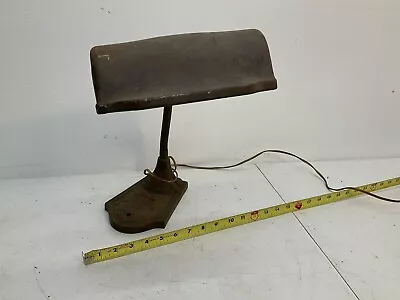 Vintage Antique Banker Piano Cast Iron Desk Lamp Industrial Era Works • $66