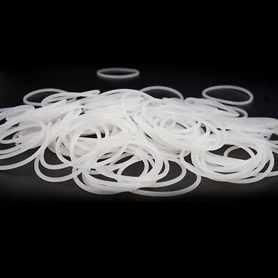 £1.98 • Buy Food Grade Clear Silicone Rubber O-Ring 3mm Cross Section Waterproof OD 10-75mm
