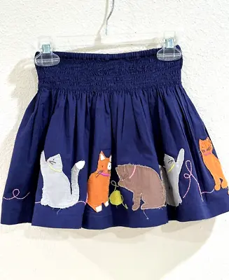 Mini Boden 2-3Y Cat Kitten Appliqué Skirt • $49.95