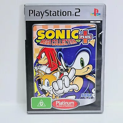 Sonic Mega Collection Plus + Manual - Sony PlayStation 2 PS2 VGC PAL Complete • $14.95