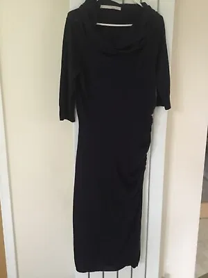 £25 • Buy Nougat London Ladies Fine Wool Navy Midi Dress