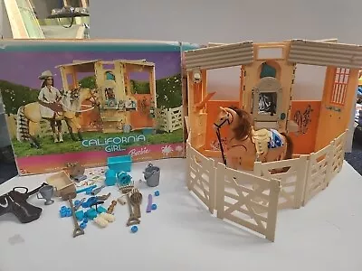 Vintage Barbie California Girl Horse Stables & Accesarys • $139.95