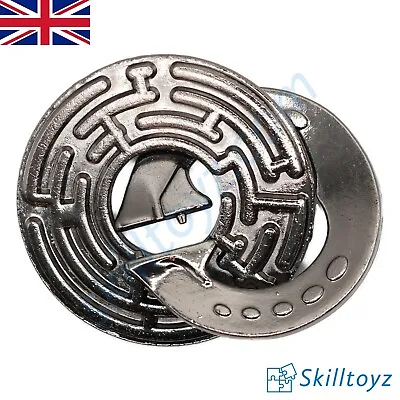 Skilltoyz IQ Cast Metal Puzzle Classic 3D Brain Teaser Labyrinth #12 - UK Shop • £4.49