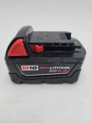 Milwaukee 48-11-1850 M18 18-Volt 5.0 Ah Lithium-Ion XC Extended Capacity Battery • $49.99