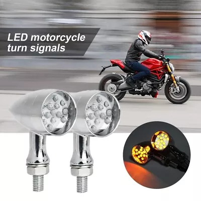 2X LED Turn Signal Lights For Kawasaki VN Vulcan Classic MeanStreak Nomad 1600 • $25.99