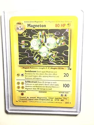 MAGNETON - 26/62 - Fossil - Rare - Pokemon Card - NM • $6.95
