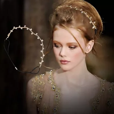 £3.58 • Buy Women Hair Accessories Crystal Chain Charms Head Bands Women Jewelry Wedding 