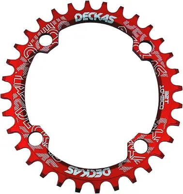 DECKAS Round Oval 104BCD 30/32/34/36/38T Narrow Wide Chainring For MTB Bike • $14.99