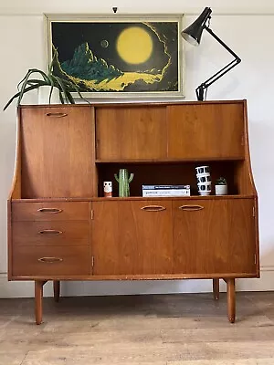 Jentique Mid Century Teak Sideboard Highboard Displaying Cabinet • £295