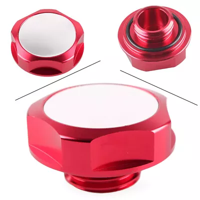 Red Nismo Billet Engine Oil Filler Cap Fuel Tank Cover For Nissan Models JDM • $20.26