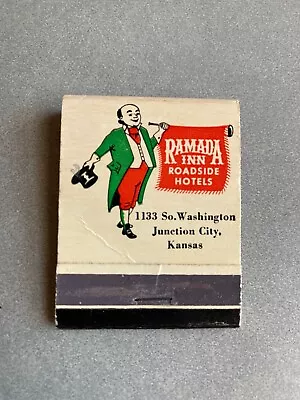 Vintage Matchbook:  Ramada Inn - Junction City KS - 20 Strike • $4.59