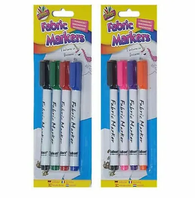 Fabric Pens Marker Pens Textile Permanent Coloure Pens Markers • £3.49