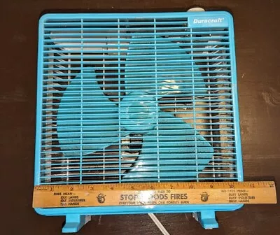 Duracraft 10  Box Fan Vtg 1992  DB-10 Tabletop Desktop 2 Speed 96 Watts WORKS • $27.77