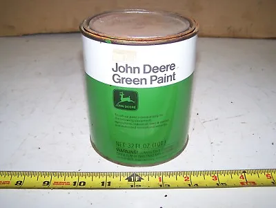 JOHN DEERE Green Paint Quart Can Tractor Farm Implement Hit Miss Engine Machine • $55.95