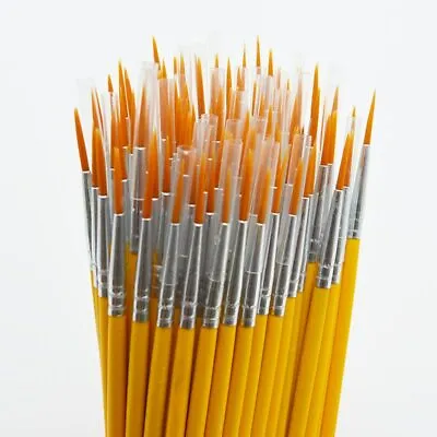 $0.99 • Buy 10pcs Long Tail Nylonhair Hook Line Pen Painting Brush DIY Art Tool Watercolor