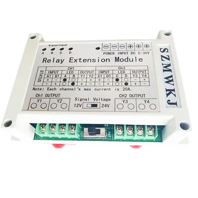 5-30V 2-Channel 4-Way Relay Module For DC Motor Loads Large Current Solar System • $34.99