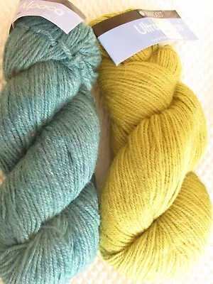 4 Hanks Berroco Ultra Alpaca Yarn-2 Same Color/Dye Lot-Wool/Alpaca-Knitting • $12