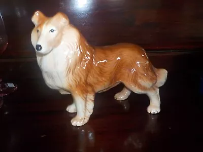 Vintage Melba Ware Rough Collie Shetland Sheepdog Lassie 22 Cm L  X 17 Cm H GB2 • £15.99