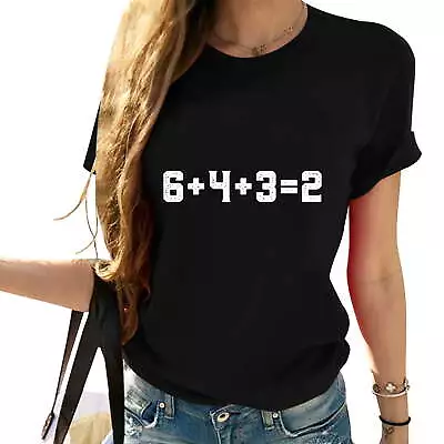 Funny Baseball 6432 Double Play Tee I Gift 6+4+3=2 Math T-Shirt • $9.99