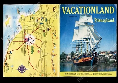 Disneyland Vacationland Magazine Summer 1959 Monorail &Matterhorn Bobsleds Debut • $15.30