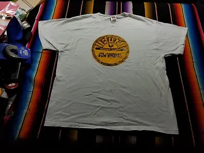 Vintage Sun Records Johnny CashElvis Presley T-Shirt Size XL 23x27.5 • $14.71