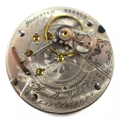 Vintage Hamilton Grade 926 18s 17J OF Pocket Watch Movement Lot.ec • $79.99