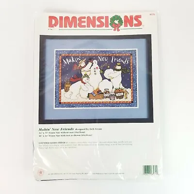 Dimensions Makin’ New Friends 8570 Snowman Cross Stitch Kit Brand New • $19.99