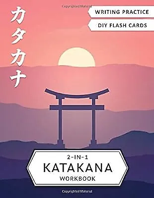 2-in-1 Katakana Workbook: Japanese For Beginners: Katakana Writing Practice Note • £4.78