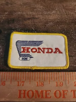 Vintage Honda Sew On Embroidered Patch Rectangular FREE SHIPPING • $4.46