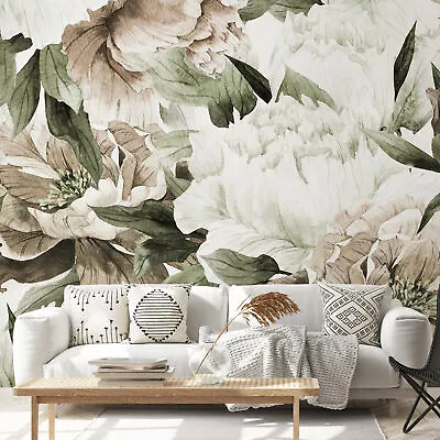 PEONIES PEONY FLOWERS Photo Wallpaper Wall Mural Home Decoration B-B-0610-a-a • £26.99
