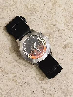 RARE Fossil Big Tic Watch JR-8200 Flame Animated 🔥 ** WORKING ** (PLEASE READ ) • $149