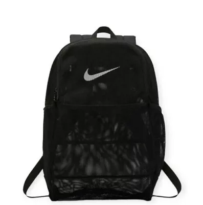 Nwt Nike Brasilia Mesh Backpack Black Gym School Training • $52