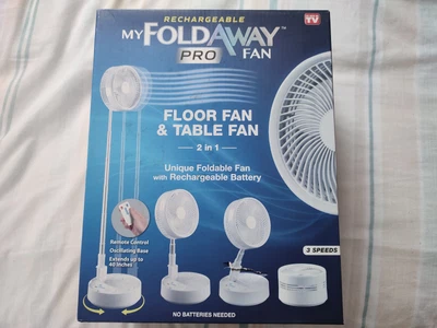 £24.99 • Buy Jml My Foldaway Rechargeable Pro Fan - Floor And Table Fan - Remote - Boxed
