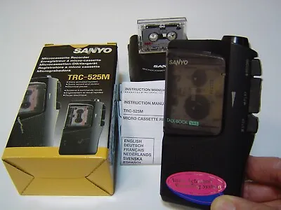 Sanyo TRC-525 Micro Tape Voice Activated Recorder Player Dictaphone • £39.90