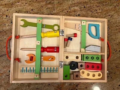 Kids Tool Set Wooden Toddler Tool Set Toys For Building STEM Building INCOMPLETE • $15