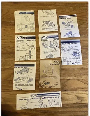 Vintage 1982+ Hasbro GI Joe Vehicle Instructions Blueprint You Pick Catalog • $9.99