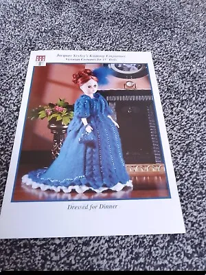 Jacquay Yaxley KNITTING PATTERN Dressed For Dinner Victorian Costume 38cm Doll • £1.80