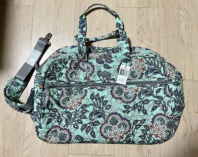 NWT Vera Bradley Fan Flowers Grand Traveler Bag Retail $350.00 • $110