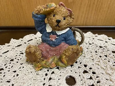 Home Interiors “THANK YOU BEARS  Figurine - Fall Bear No. 99005-99 KK - 1999 • $12