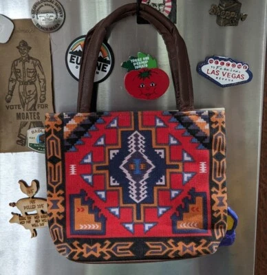 $14.75 • Buy El Paso Saddle Blanket Co Native American Western Cotton Shoulder Bag Purse Tote