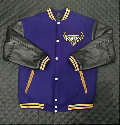 Mens Baltimore Ravens Varsity Jacket XS Small Medium Large XL 2XL 3XL • $104.99