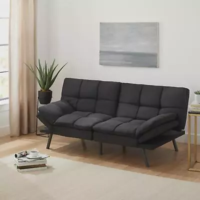 New Comfortable Memory Foam Futon Multiple Colors Suede Fabric Or Faux Leather • $254.95
