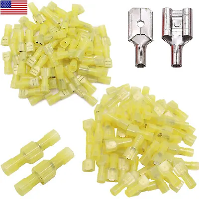 100PCS Male & Female Insulated Wire Spade Terminal Crimp Connector 10-12 Gauge  • $8.95